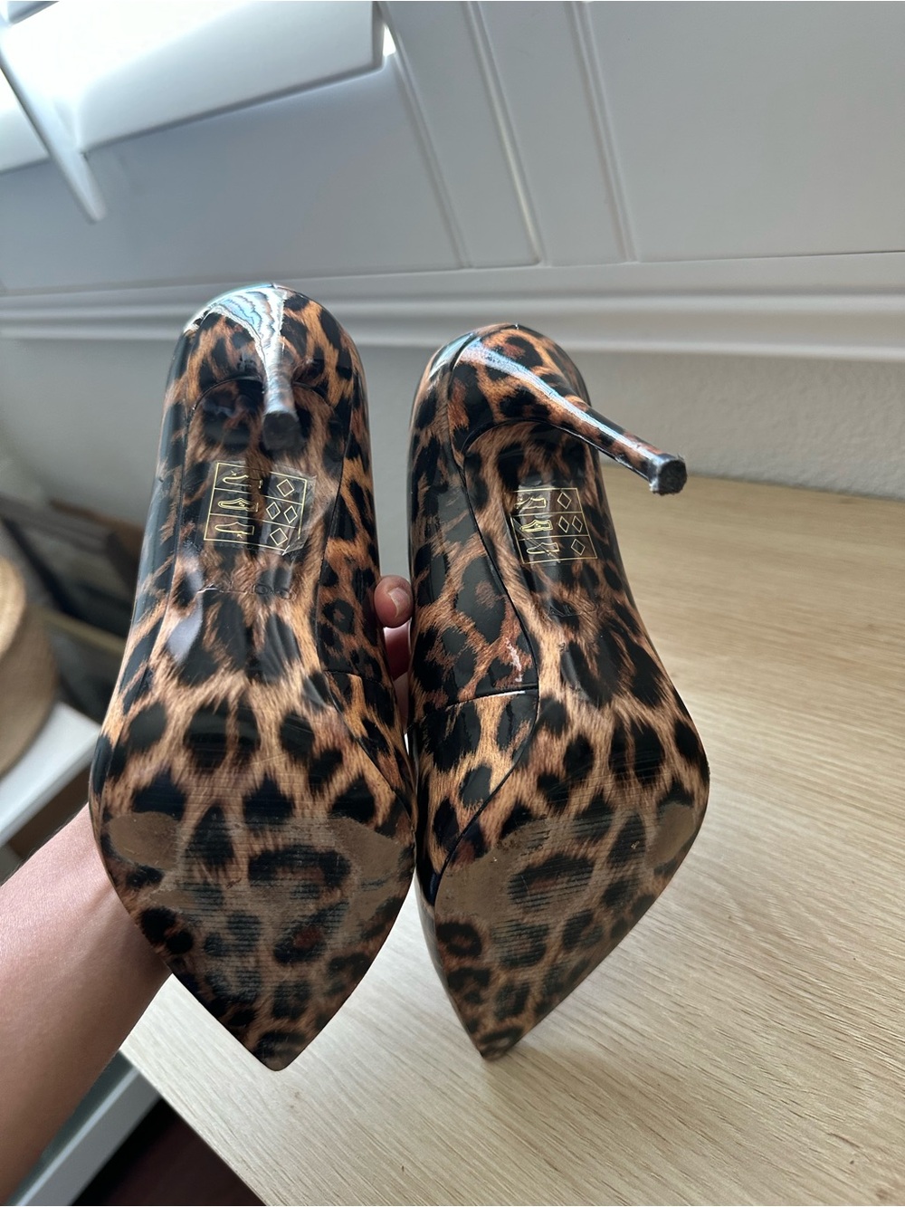 Aldo Leopard Print Pointed Toe Stiletto Pumps - Picture 5 of 5
